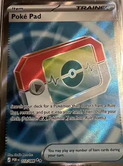 Lot Of 3 Pokemon Cards - Mew V, Lapras EX, & Poke’ Pad All Double Rare - Image 3