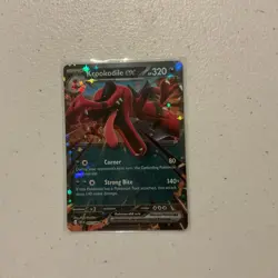Pokemon Krookodile EX 055/086 Chaos Rising Holo Illustration Double Rare Mint - Image 1