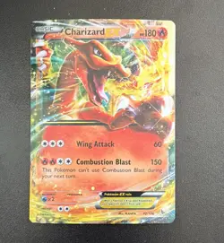 Pokemon TCG Charizard EX 12/106 Flashfire Ultra Rare Holo Eng 2014 HP180 - Image 1
