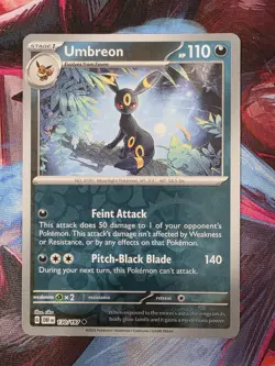 Pokemon TCG: Umbreon 130/197 Uncommon Reverse Holo SV03: Obsidian Flames NM - Image 1