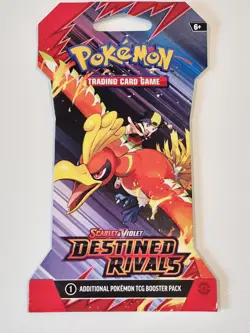 Complete Art Set 4 Booster Packs Pokemon TCG "Scarlet & Violet Destined Rivals" - Image 4