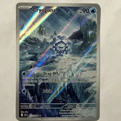 Pokemon Cryogonal 111/086 Illustration Rare SV: Black Bolt Full Art NM - Image 1