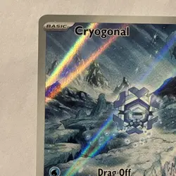 Pokemon Cryogonal 111/086 Illustration Rare SV: Black Bolt Full Art NM - Image 2