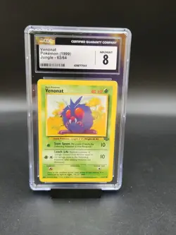 1999 Pokemon Jungle Venonat 63/64 CGC 8 NM / Mint - Image 1