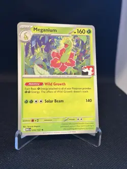 Pokemon TCG Meganium 010/132 Prize Pack Series 9 Exclusive Promo Non Holo - Image 1