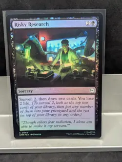 Risky Research FOIL X1 NM Marvel's Spider Man MTG - Image 1