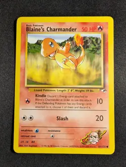 Pokemon Blaine's Charmander 61/132 Common Gym Challenge NM - Image 1