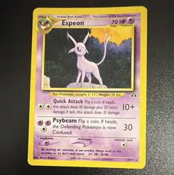 Nintendo Pokemon TCG Espeon 20/75 Neo Discovery Rare Eng Regular Unlimited - Image 1