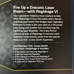 NEW FACTORY SEALED Pokemon TCG Crown Zenith Regidrago V Collection - Image 4