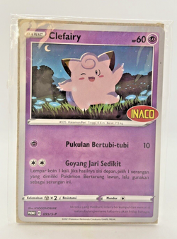 Special Pokemon TCG Indonesia Promo Stamp INACO Clefairy 095/S-P - Image 1