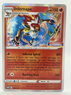 Special Pokemon TCG Indonesia Infernape Promo 288/S-P Indomaret Stamp - Image 1