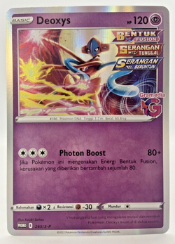 Special Pokemon TCG Indonesia Deoxys Gramedia Stamp Promo 265/S-P - Image 1