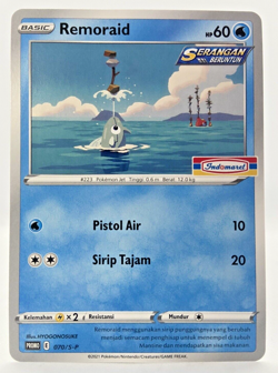 Special Pokemon TCG Indonesia Remoraid Promo 070/S-P Indomaret Stamp NM - Image 1