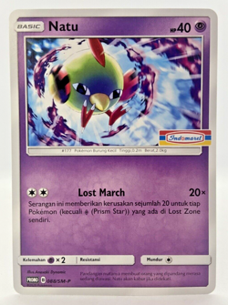 LIMITED Pokemon TCG Indonesia Natu Promo 088/SM-P Indomaret Stamp - Image 1