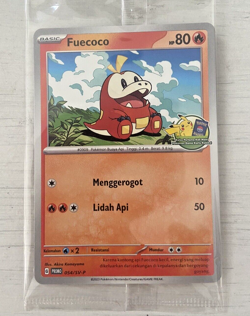 Special Pokemon TCG Indonesia First Class Promo Fuecoco 054/SV-P SEALED - Image 1