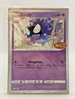 Special Pokemon TCG Indonesia Promo Stamp INACO Gastly 096/S-P - Image 1