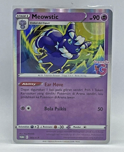 Limited Pokemon TCG Indonesia Meowstic Gramedia Stamp Promo 083/S-P Near Mint - Image 1