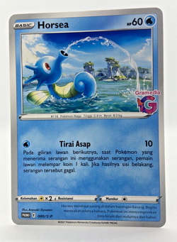 LIMITED Pokemon TCG Indonesia Horsea Gramedia Stamp Promo 080/S-P - Image 1