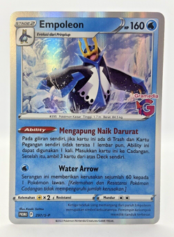 LIMITED Pokemon TCG Indonesia Empoleon Gramedia Stamp Promo 297/S-P - Image 1