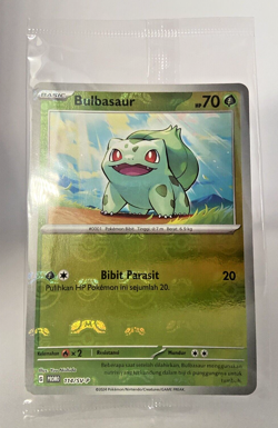 Pokemon Card Indonesia Bulbasaur Reverse Holo Master Ball Winner Promo 151 Art - Image 1