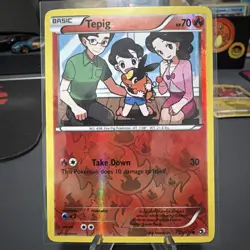 Pokemon Black & White Legendary Treasures Tepig 25/113 Reverse Holo - LP - Image 1