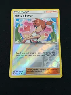 POKEMON MISTY'S FAVOR 202/236 REVERSE HOLO TRAINER UNIFIED MINDS NM - Image 1