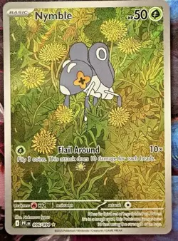 Pokemon TCG Nymble 096/094 Phantasmal Flames PFL Illustration Rare NM - Image 1