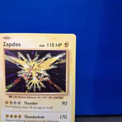 Pokemon TCG Zapdos 42/108 XY Evolutions Holo Rare Card NM - Image 3