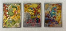 Pokemon First Partner Series 2 Chikorita 046 Cyndaquil 047 Totodile 048 Promo - Image 1