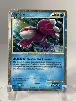 Pokemon TCG Kyogre Call of Legends SL6 Shiny Holo Rare 2011 MP - Image 1
