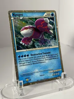 Pokemon TCG Kyogre Call of Legends SL6 Shiny Holo Rare 2011 MP - Image 3