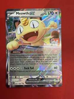 Meowth ex 062/088 NM Play Stamp Pokemon Play! Prize Pack Series 9 - Image 1