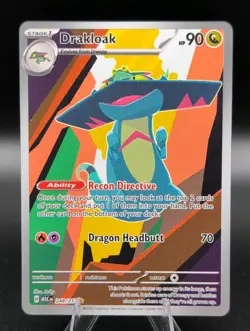 DRAKLOAK 248/217 pokemon Ascended heroes Secret Rare Holo Eng ink error on back - Image 1