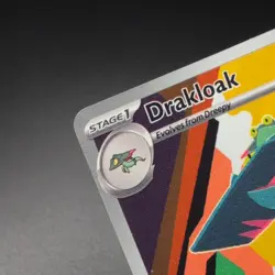 DRAKLOAK 248/217 pokemon Ascended heroes Secret Rare Holo Eng ink error on back - Image 3