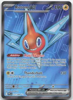 Rotom ex 111/094 Ultra Rare Phantasmal Flames Pokemon Holo Near Mint - Image 1