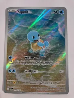 Pokemon TCG Squirtle SV: Scarlet & Violet 151 170/165 IR Holo English! - Image 1