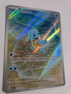 Pokemon TCG Squirtle SV: Scarlet & Violet 151 170/165 IR Holo English! - Image 2