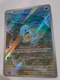 Pokemon TCG Squirtle SV: Scarlet & Violet 151 170/165 IR Holo English! - Image 3