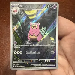 Slowbro 090/084 Illustration Rare Pitch Black Pokemon Holo Near Mint In Hand - Image 1