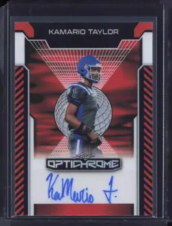 2025 Leaf Optichrome KaMario Taylor Red Auto /2 Mississippi State - Image 1