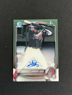 Jansel Luis 2025 Bowman 1st Chrome Auto #CPA-JLU AZ DIAMONDBACKS PROSPECT D.R. - Image 1