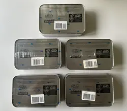 LOT OF 5 - Topps STAR WARS EPISODE 1 Trading Card Tins - FACTORY SEALED - Image 2