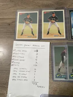 Derek Jeter Multi-Card RC Rookie Lot - 73 Cards Topps, Bowman, Upper Deck ++ - Image 5