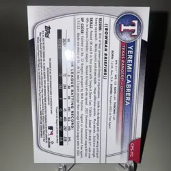 Yeremi Cabrera 2025 1st Bowman Auto Orange Sapphire /25 Au Rc Nats (CPA-YC) - Image 3