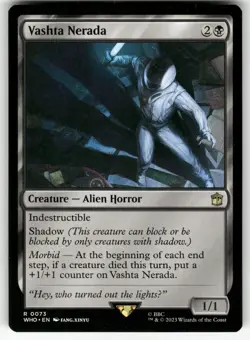 Vashta Nerada 73 Rare Universes Beyond: Doctor Who Magic: The Gathering NM - Image 1