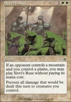 Sivvi's Ruse - Foil NM, English MTG Nemesis - Image 1