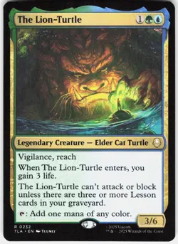 The Lion-Turtle 232 Rare Avatar: The Last Airbender Magic: The Gathering NM - Image 1