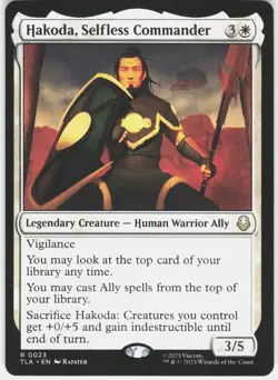 Hakoda, Selfless Commander 23 Avatar: The Last Airbender Magic: The Gathering NM - Image 1