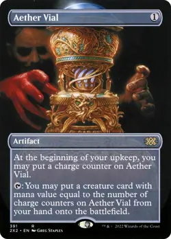Aether Vial (Borderless) #391 *Foil* (NM) 2X2 MTG - Image 1