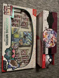 Pokemon Blooming Waters Premium Collection + Costco Calendar bundle Pokeball - Image 1